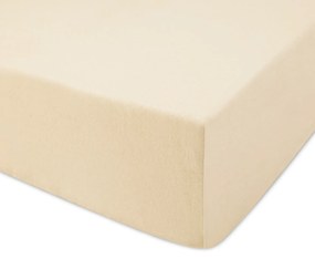 JERSEY PRESTIERADLO PREMIUM 90X200 CM SVETLOBÉŽOVÉ