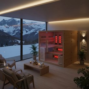 BPS-koupelny Kombinovaná sauna 2v1 HYD-7586 - Infrasauna + fínska sauna 180x160, 4-5 osôb