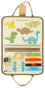 KIK Montessori manipulačná tabuľa s dinosaurami, senzorická vzdelávacia hračka