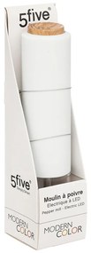 Elektrický mlynček na korenie Modern White, 22,5 cm