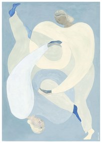 THE POSTER CLUB Autorský plagát Hold You / Blue by Sofia Lind 50 x 70 cm