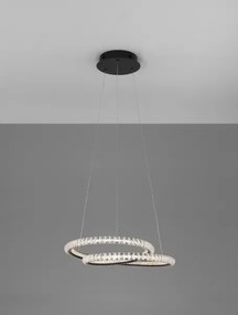 LED luster Ginevra 48 čierne