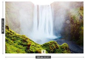 Fototapeta Vliesová Vodopád skógafoss 312x219 cm