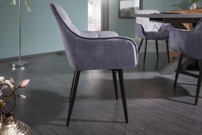 Stolička Milano grey velvet