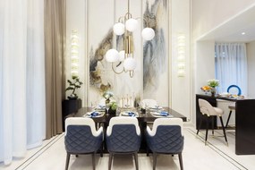 Toolight Toolight, stropné svietidlo 1xE27 APP1003-6CP, zlatá, OSW-05551