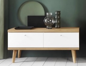 TV stolík Primo, dub riviera/biely