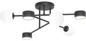 Prisadený luster HOLON 3xG9/8W/230V + 3xGX53/12W čierna