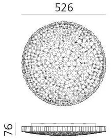 Artemide 0210010APP - LED Stm. stropné svietidlo CALIPSO LED/50W/230V 3000K
