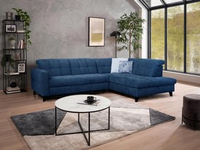 XXXLutz ROHOVÁ SEDAČKA, textil, modrá Xora - Sedačky - 002527008011