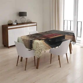 Sablio Obrus Historická červená električka - 130x170 cm