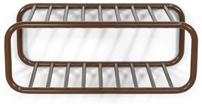 Tmavohnedá kovová závesná skrinka na topánky 72x28x35 cm Retro – Spinder Design