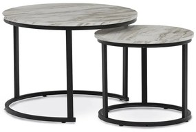 Autronic BONTEC Konferenčný stolík 70x70x51cm, mdf, divoký dub, CT-X7122 OAK Farba: Biela