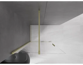 Mexen Velar, posuvné dvere typu Walk-in 70x200 cm, 8mm číre sklo, zlatá matná, 871-070-000-03-55