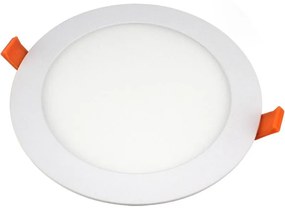 NEDES Zápustný LED panel, 24W, denná biela, 30cm, okrúhly, biely