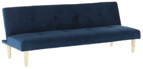 Kondela Pohovka rozkladacia, tmavomodrá Velvet látka/dub, ALIDA