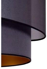 Duolla - Luster na lanku PARIS 1xE27/15W/230V pr. 40 cm čierna/zlatá