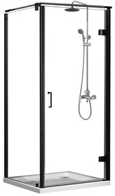 Sprchový kút Maja 80X80X190 čierna profil