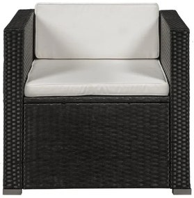 InternetovaZahrada - Záhradný ratanový set Punta Cana L čierny