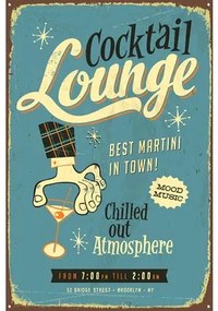 Ceduľa Cocktail Lounge 40 x 30 cm