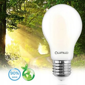 LED žiarovka E27 A60 11W = 100W 1521lm 4000K Neutrálne 360° vlákno Milk LUMILED