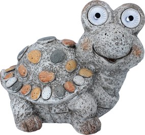 ZÁHRADNÁ FIGÚRKA – KORYTNÁČ SO SVIETIACIMI OČAMI 27 x 19 x 22,5 CM LED *7898