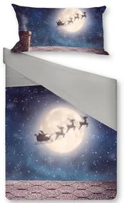 Gipetex Natural Dream 3D talianská obliečka 100% bavlna Christmas night - 140x220 / 70x90 cm