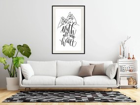 Artgeist Plagát - With All My Heart [Poster] Veľkosť: 30x45, Verzia: Zlatý rám