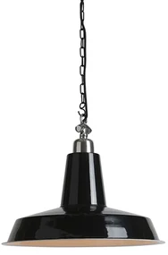 Priemyselná závesná lampa čierna - Warrior