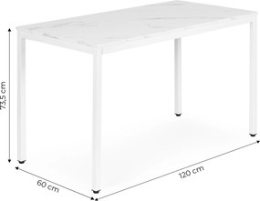 Jídelní stůl Bridge 120 cm bílý - výber z 6 prevedení