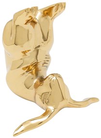 Yoga Bunny dekorácia zlatá 10 cm