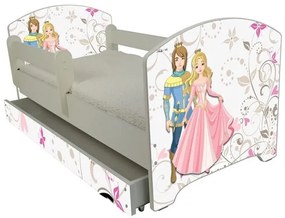 Raj posteli Detská posteľ " Princ a Princezná " Oskar biela
