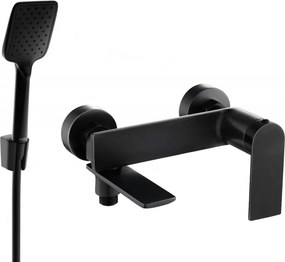 Mexen Zero R62 vaňová batéria so sprchovou súpravou, čierna - 7113R62-70