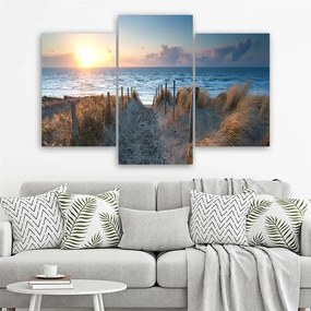 Gario Obraz na plátne Duny pri mori - 3 dielny Rozmery: 60 x 40 cm