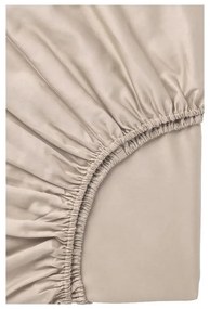 Béžové predĺžené obliečky na dvojlôžko z bavlny Renforcé s plachtou/4-dielne 200x220 cm Amore – Mila Home