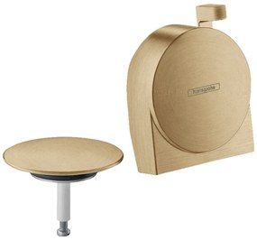 Hansgrohe Exafill S, vrchná sada vaňového výtoku, odtokovej a prepadovej súpravy, kartáčovaný bronz, HAN-58117140