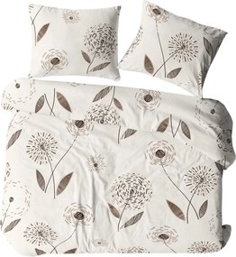 KREPOVÉ OBLIEČKY KORALOVE 140X200 CM, 1KS 70X80 CM KVETY