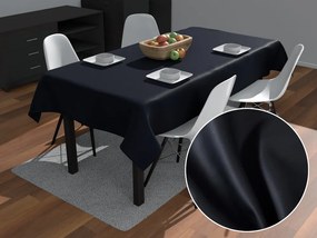 Biante Obdĺžnikový bavlněný saténový ubrus ST-019 Čierny 50x100 cm