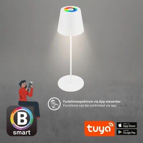 Briloner 7559016-LED RGB stolná lampa COLORIS 3,5 W/5 V IP44 2000 mAh Wi-Fi Tuya