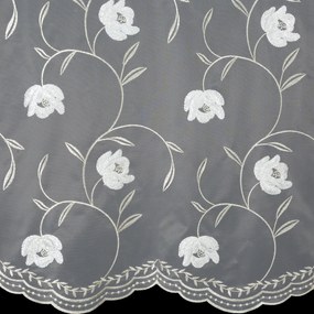 ZÁCLONA NA KRÚŽKOCH AMIRI 140X250 CM VZOROVANÁ