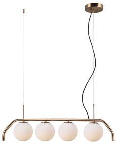 ITALUX PND-3300-4-HBR - Luster na lanku CARIMI 4xG9/5W/230V mosadz