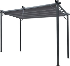 Garden Line SIVÁ ZÁHRADNÁ PERGOLA 3 X 3 M  2,95 x 2,95 x V2,3 m *5682
