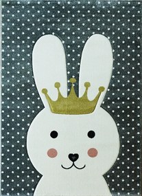 BE Koberec Smart Kids 22414 GREY – sivý obdĺžnikový Rozmer: 140x190 cm