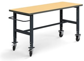 Mobilný dielenský stôl TRUST, 2000x760 mm, 200 kg, tvrdená doska