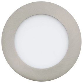 EGLO LED zápustné kúpeľňové chytré osvetlenie FUEVA-Z, 5,4 W, 12cm, okrúhle, strieborné