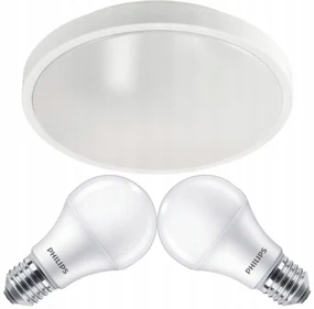 ECOLIGHT LED stropné svietidlo 2x E27 + 2x žiarovka Philips E27 10W 1055lm