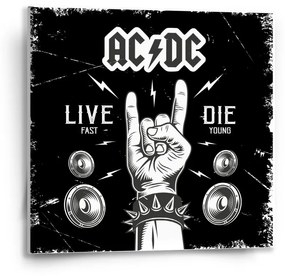 Sablio Obraz ACDC Live fast, die young - 50x50 cm