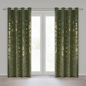 ZÁVES NA KRÚŽKOCH HILARY 140X250 CM VZOROVANÁ