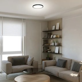 Rabalux 71072 - LED Stropné svietidlo PAULOS LED/24W/230V 4000K pr. 30 cm čierna