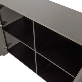 Sivá komoda v dekore jaseňa 200x85x44 cm Brock – WOOOD