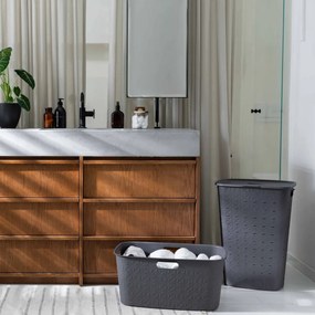 Curver Kôš na špinavú bielizeň Softex 56 l, tmavosivá